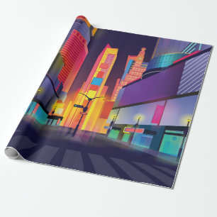 Papier Cadeau illustration de Times Square, New York