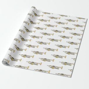 Papier Cadeau Illustration de trompette