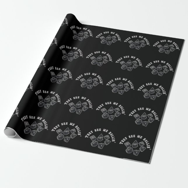 Papier Cadeau Ils me voient rouler. (Déroulé)