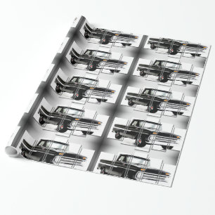 Papier Cadeau Image de voiture classique pour papier brillant