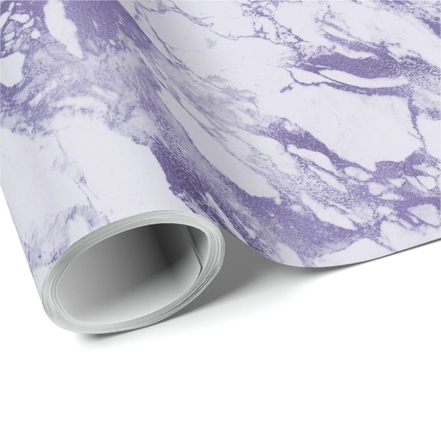 Papier Cadeau Imaginaire Abstrait pourpre (Coin rond)