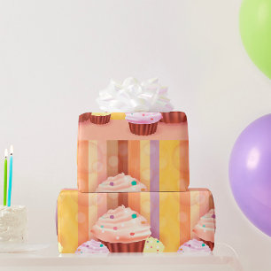 Papier Cadeau Imaginaire Cupcake Douceurs colorées