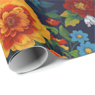 Papier Cadeau Imaginaire Floral Toutes les occasions Classique