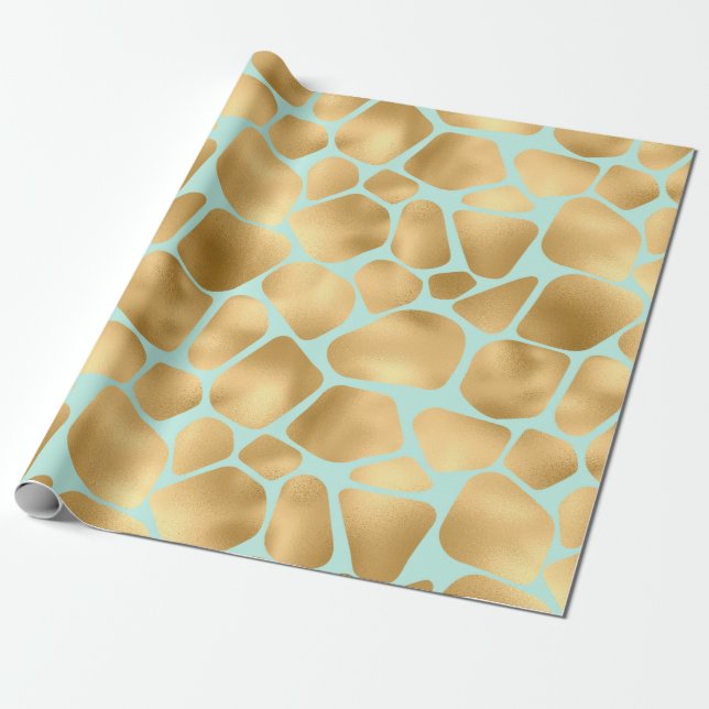 Papier Cadeau Impression Cute Giraffe (Déroulé)