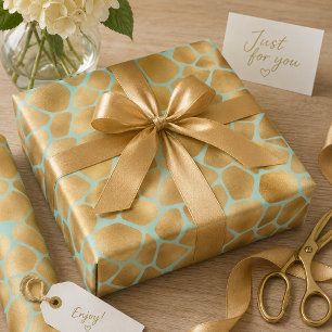 Papier Cadeau Impression de girafe mignonne