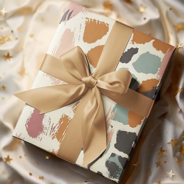 Papier Cadeau Impression de la peau de la girafe de Boho (Créateur téléchargé)