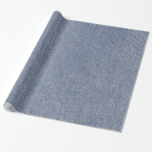 Papier Cadeau Impression Denim Blue Jean