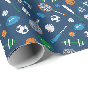Papier Cadeau Impression d'équipement sportif