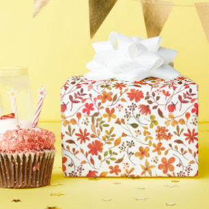 Papier Cadeau Impression florale aquarelle