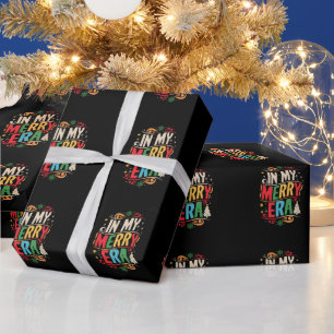 Papier Cadeau In My Merry Era Christmas Xmas Holiday FamilyIn My