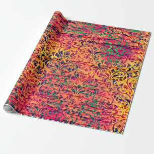 Papier Cadeau Inde Damask Haven