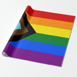 Papier Cadeau Indicateur de fierté de progression LGBTQ+