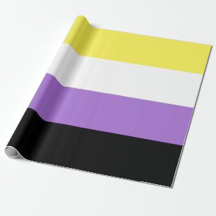 Papier Cadeau Indicateur de fierté non binaire