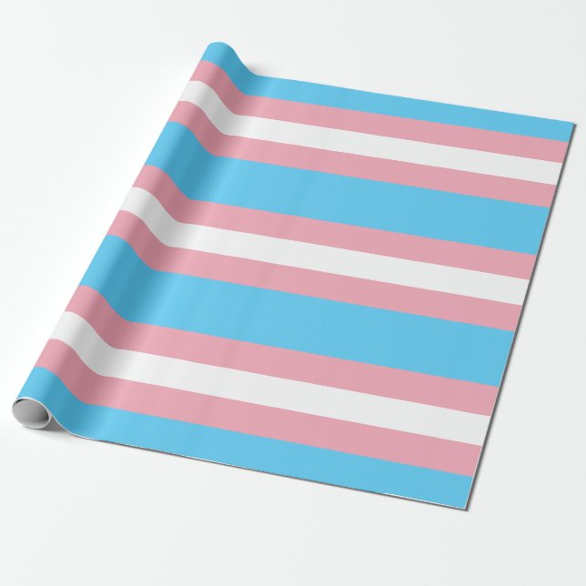 Papier Cadeau Indicateur de fierté transgenre (Déroulé)