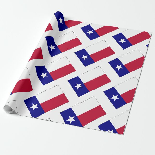 Papier Cadeau Indicateur Texas Lone Star (Déroulé)