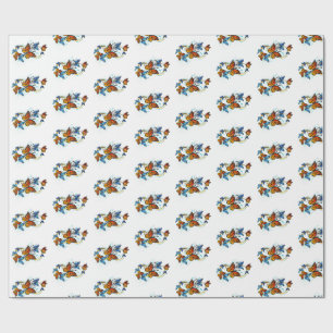 Papier Cadeau Infinité de papillons monarques