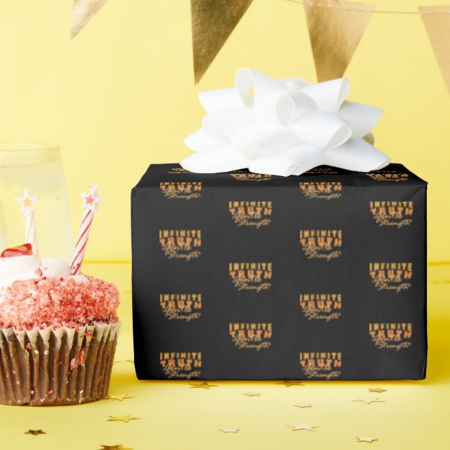 Papier Cadeau Infinite Truth, Gentle Strength  Wrapping Paper  (Fête d'anniversaire)