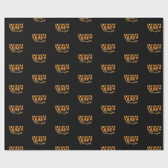 Papier Cadeau Infinite Truth, Gentle Strength  Wrapping Paper  (Plat)