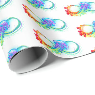 Papier Cadeau Infinity avec Rainbow Jellyfish