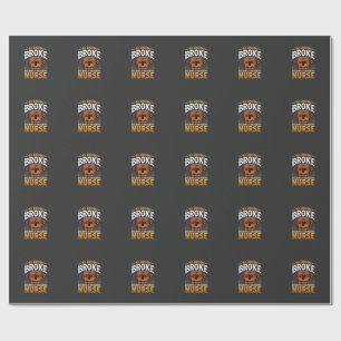 Papier Cadeau Infirmière de dialyse Halloween Balai Cassa Design