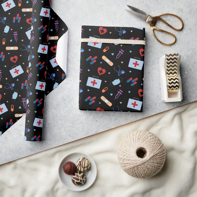 Papier Cadeau Infirmière de la RN Étudiante en soins infirmiers  (Artisanat)