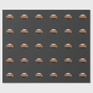 Papier Cadeau Infirmière d'Halloween dégoulinante de citrouille