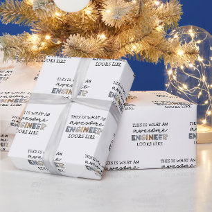 Papier Cadeau Ingénieur Drôle génial ingénieur   Ingénierie