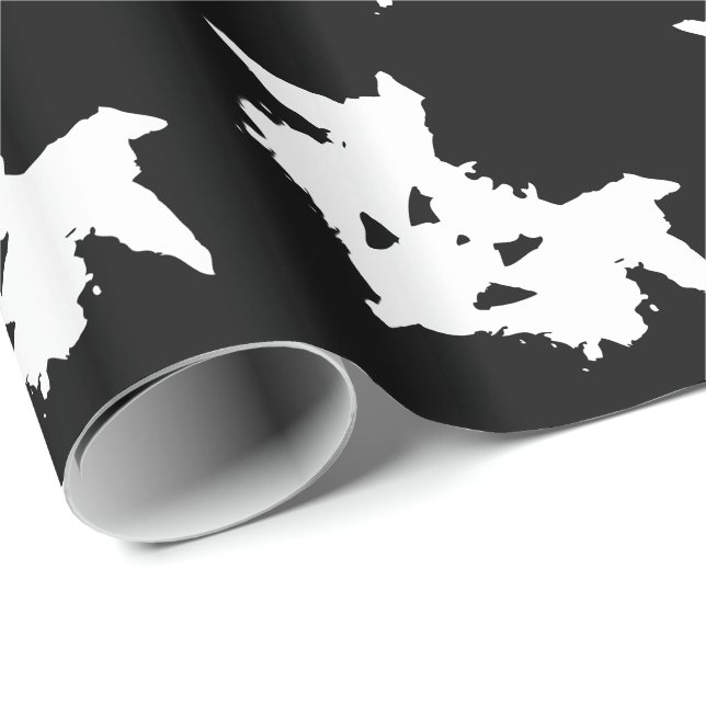 Papier Cadeau Inkblot de Rorschach (Coin rond)