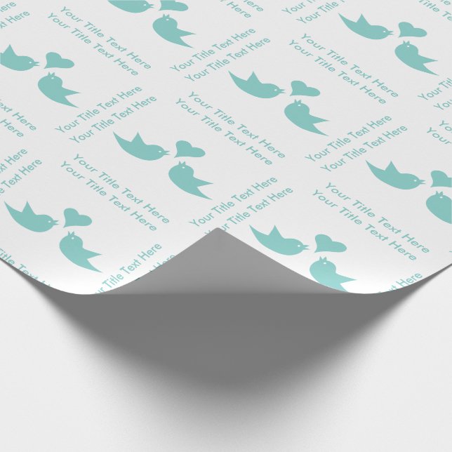 Papier Cadeau Inséparables avec le cadeau de mariage fait sur (Coin)