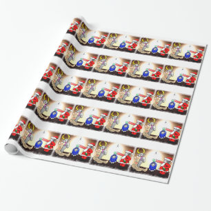 Papier Cadeau Interrogation de Noël
