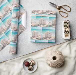Papier Cadeau Invitation Plage Avec Noms Nouveaux