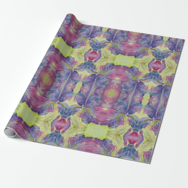 Papier Cadeau Iris défoncés (Déroulé)