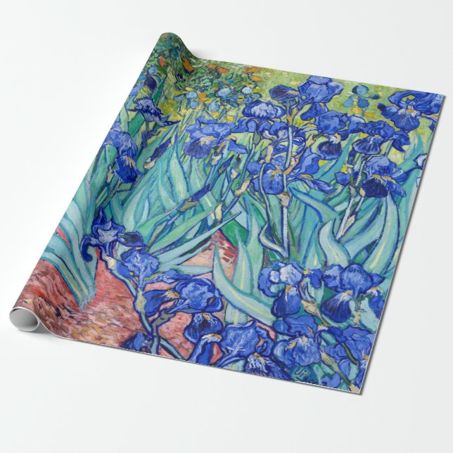 Papier Cadeau Irises Vincent van Gogh (Déroulé)