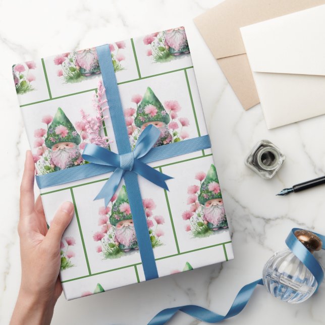 Papier Cadeau Irish Leprechaun Dans Le Jardin (Cadeaux)