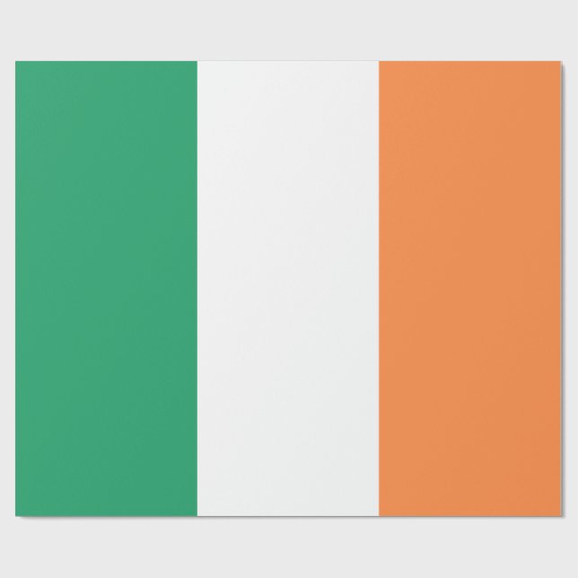 Papier Cadeau Irlande National Flag, standard irlandais, bannièr (Plat)