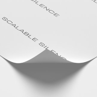 Papier Cadeau Ironie d'Entreprise Silence Évolutif