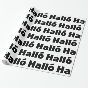 Papier Cadeau Islandais Halló { Hello ) Íslenska
