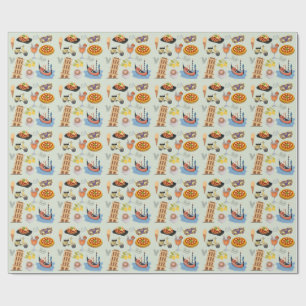 Papier Cadeau Italie Vacances parfaites