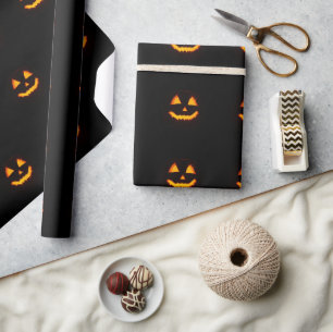 Papier Cadeau Jack-o'-lantern éclairé