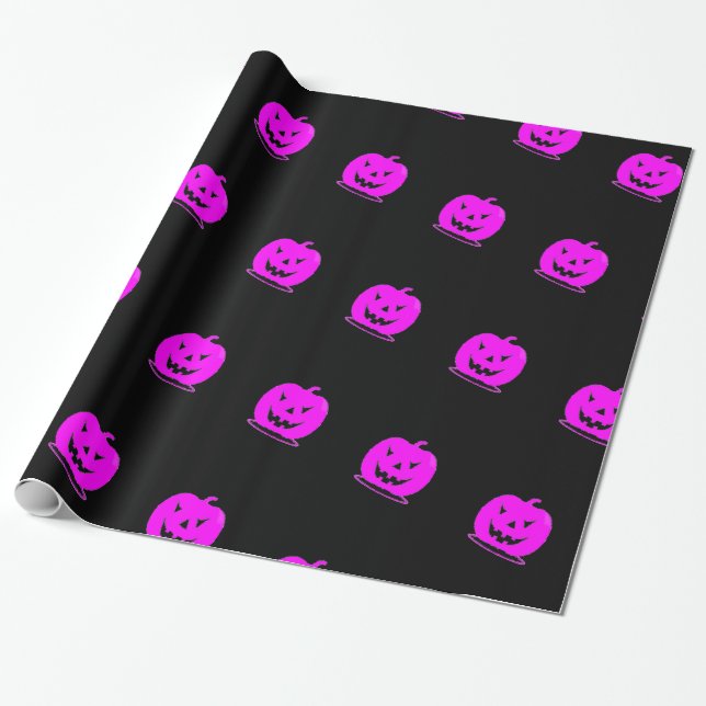 Papier Cadeau Jack rose olantern Halloween Thunder_Cove (Déroulé)