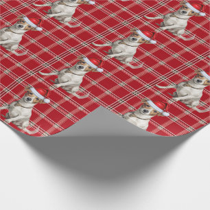 Papier Cadeau Jack Russell Chien et Noël de Noël