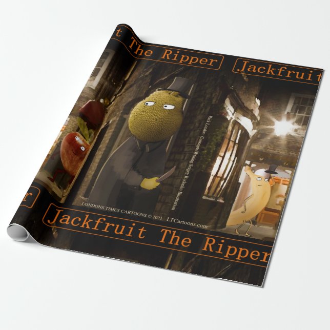 Papier Cadeau Jackfruit The Ripper Drôle Rick London (Déroulé)