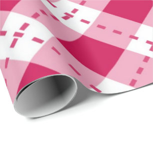 Papier Cadeau Jacquard rose