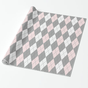 Papier Cadeau Jacquard XL gris gris gris gris noir rose clair