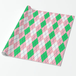 Papier Cadeau Jacquard XL Rose Marine Green What