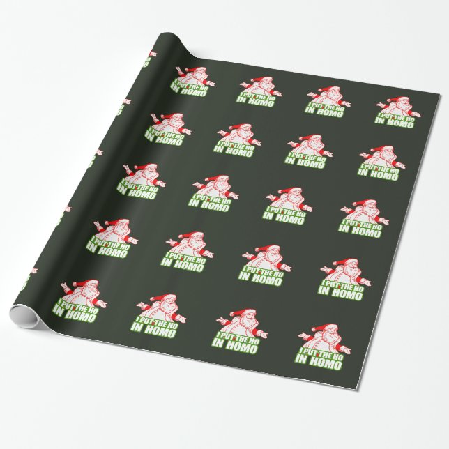 PAPIER CADEAU J'AI MIS LE HO EN HOMO (Déroulé)