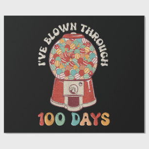Papier Cadeau J'ai soufflé 100 jours