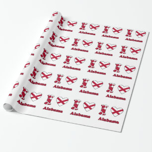 Papier Cadeau J'aime Alabama