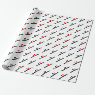 PAPIER CADEAU J'AIME ALCOOL ILLÉGAL