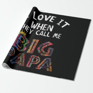 Papier Cadeau J'Aime Ça Quand Tu M'Appelles Gig Papa Shirt Hip h